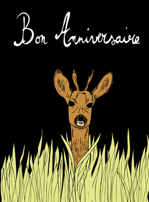 Carte Bon Anniversaire Avec Un Petit Faon Envoyer une vraie